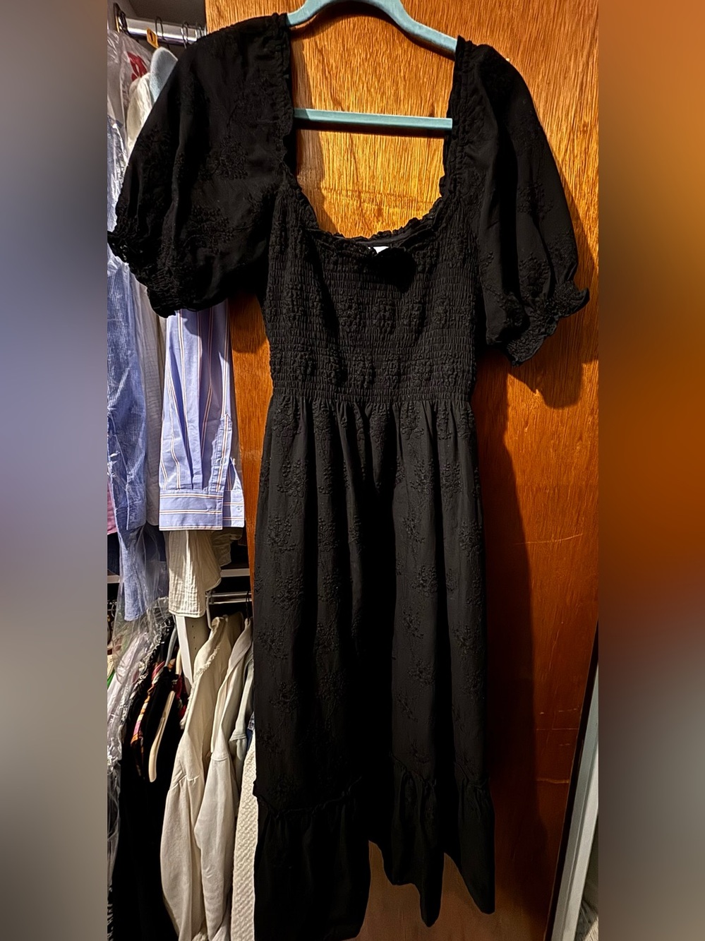Hill House Black Floral Eyelet Louisa Dress